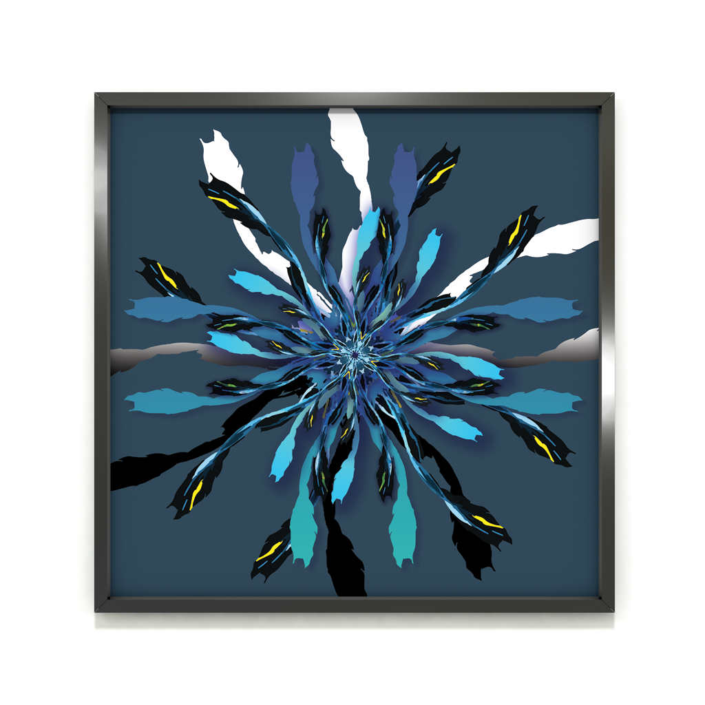 pop art, fantasy universe, cosmic love, painting, giclee print, art print, artwork, Ines Amal, digital painting, love, harmony, passion, surealism, rose, modern art, star, Roža sinjega peresa – Rose of the Blue Feather, unique giclée fine art print, artwork close-up detail, magical blue feather energy and transformation | Ines Amal | Amal Studio I transformative energy | Ines Amal | Amal Studio I unigue I artwork I universe I art I love I passion I energy I magic