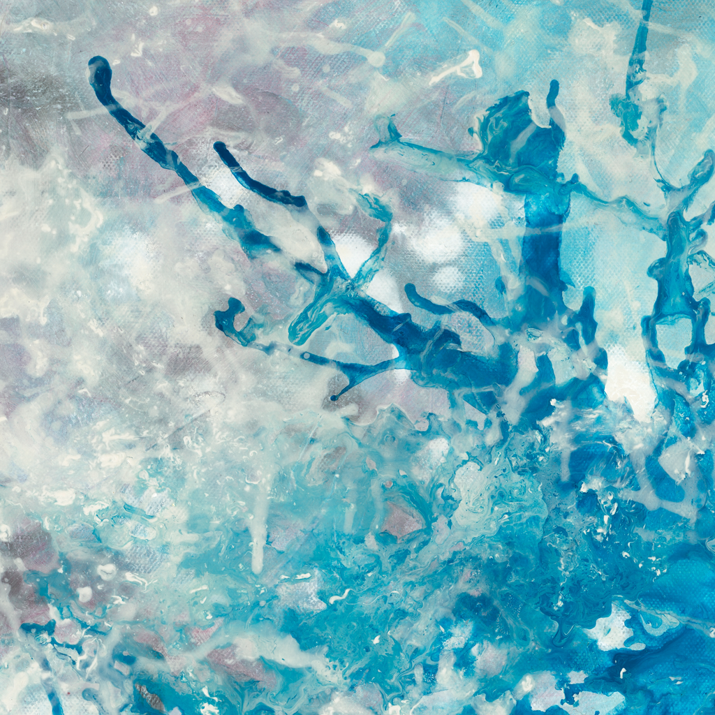 Razburkano morje v snežnem metežu – giclée fine art print, full composition, turbulent sea in winter blizzard | Ines Amal | Amal Studio I art I aartwork I likovno delo I unikatnost I unique, sea, snow