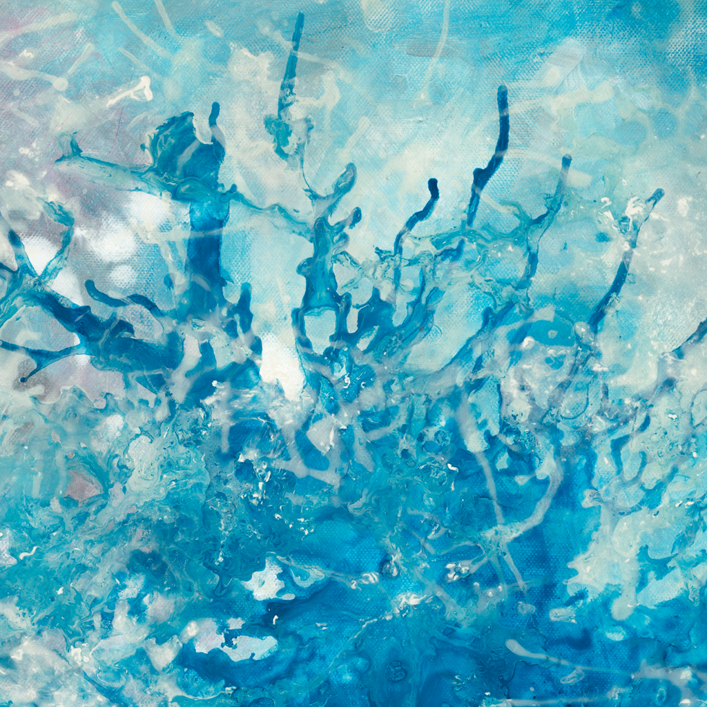 Razburkano morje v snežnem metežu – giclée fine art print, full composition, turbulent sea in winter blizzard | Ines Amal | Amal Studio I art I aartwork I likovno delo I unikatnost I unique, sea, snow