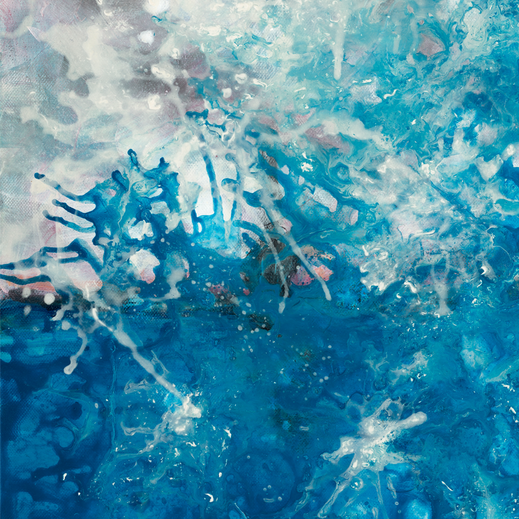Razburkano morje v snežnem metežu – giclée fine art print, full composition, turbulent sea in winter blizzard | Ines Amal | Amal Studio I art I aartwork I likovno delo I unikatnost I unique, sea, snow