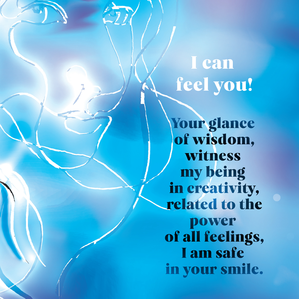 In the enbrace of poetry breathe I V objemu diha poezije I visual poetry card, English verse, portrait format with white border I giclee fine art print I visual poetry I vizualna poezija I Ines Amal I unigue I Book of poetry I poezija I Amal Studio I art I umetniški tisk I book of poerty I zbirka poezije I knjiga
