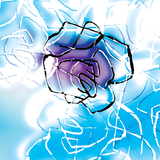 Aurora poetry, Lotus flower, paintint, giclee print, art print, artwork, Ines Amal