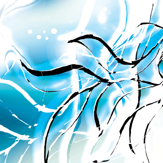 Aurora poetry, Lotus flower, paintint, giclee print, art print, artwork, Ines Amal