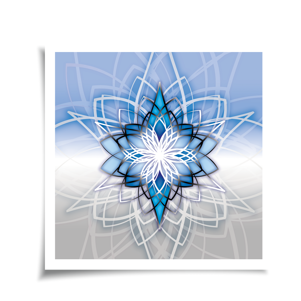 Avior - blue silver, unique giclée fine art print, full artwork composition of magenta cosmic energy, magical universe and transformation | Ines Amal | Amal Studio I star rose I mandala I zvezda I star I stella I transformative energy | Ines Amal | Amal Studio I unigue I artwork I universe I art I love I passion I energy I magic I pop art, fantasy universe, cosmic love, painting, giclee print, art print, artwork, Ines Amal, digital painting, love, harmony, passion, surealism
