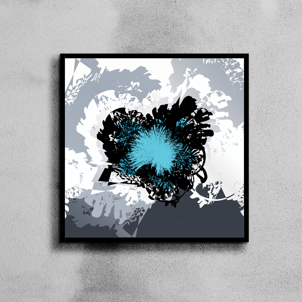 pop art, fantasy universe, cosmic love, painting, giclee print, art print, artwork, Ines Amal, digital painting, love, harmony, passion, surealism, rose, modern art, star