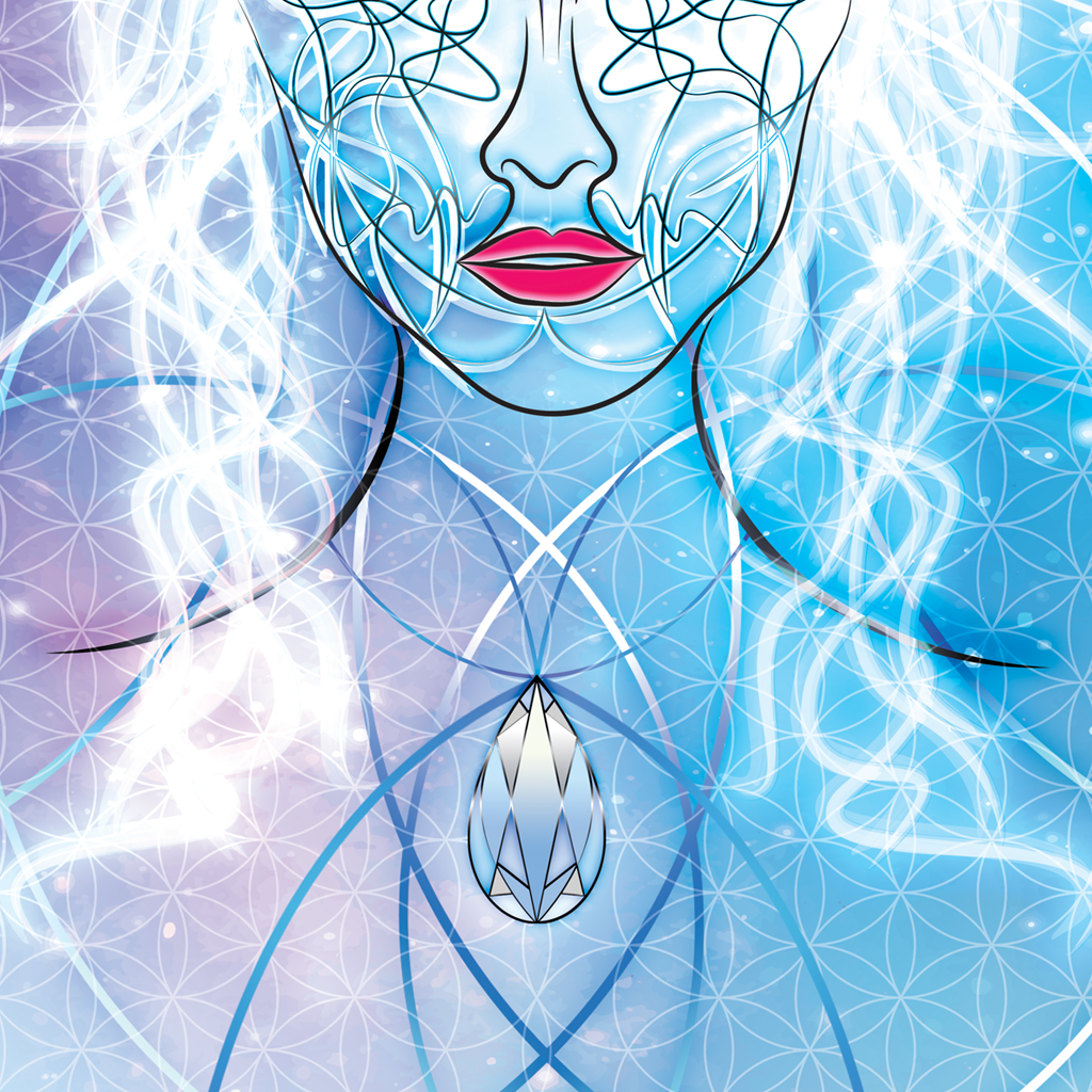 Jaz, ki sem – I Who Am, unique giclée fine art print, artwork close-up detail of blue self energy, magical art and universe | Ines Amal | Amal Studio I transformative energy | Ines Amal | Amal Studio I unigue I artwork I universe I art I love I passion I energy I magic I pop art, fantasy universe, cosmic love, painting, giclee print, art print, artwork, Ines Amal, digital painting, love, harmony, passion, surealism