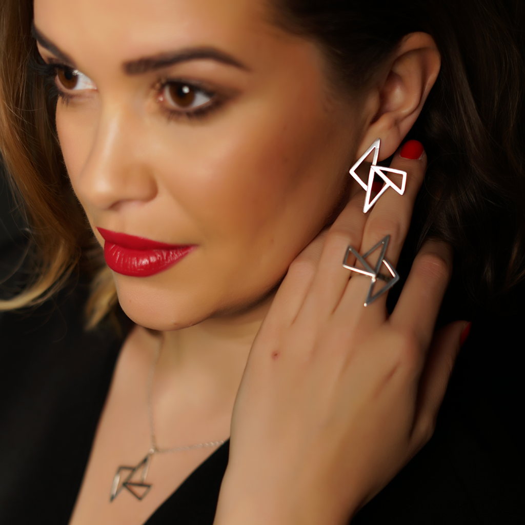 Ines Amal, art, design silver jewellery, silver 925, geometry, design jewellery, artist, jewellery collection, hand made, passion. ring, earrings, necklace, pendant, bracelet