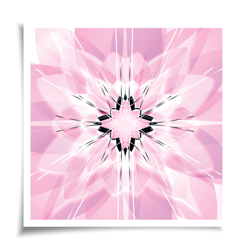Razcvet zvezdnega dotika - pink – Bloom of the Star Touch - pink, unique giclée fine art print, artwork close-up detail of violet star bloom, magical universe energy and transformation | Ines Amal | Amal Studio I transformative energy | Ines Amal | Amal Studio I unigue I artwork I universe I art I love I passion I energy I magic I pop art, fantasy universe, cosmic love, painting, giclee print, art print, artwork, Ines Amal, digital painting, love, harmony, passion, surealism