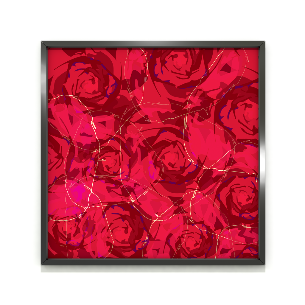 pop art, fantasy universe, cosmic love, painting, giclee print, art print, artwork, Ines Amal, digital painting, love, harmony, passion, surealism, rose, modern art