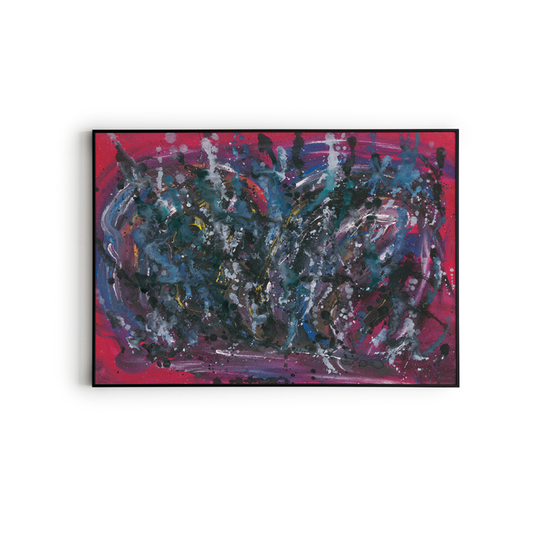 pop art, fantasy universe, cosmic love, painting, giclee print, art print, artwork, Ines Amal, digital painting, love, harmony, passion, surealism, rose, modern art