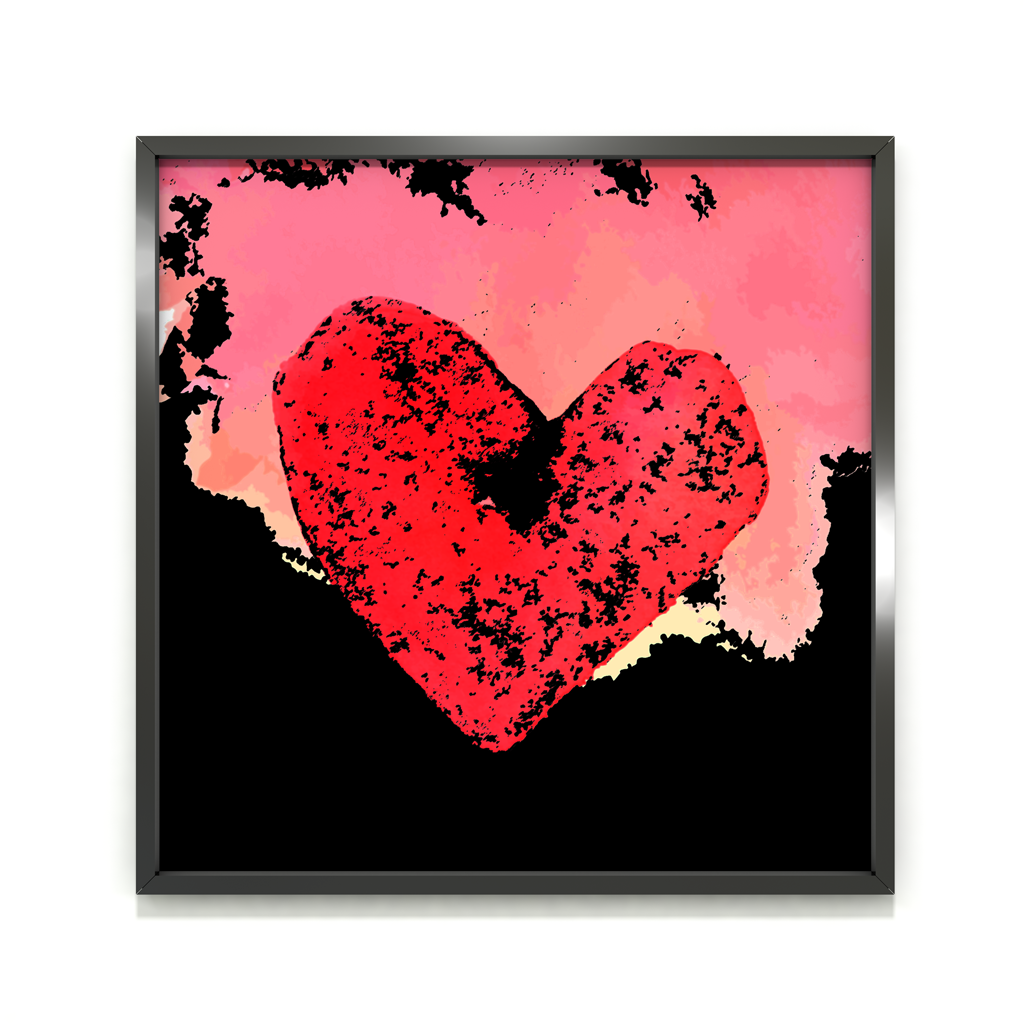 Srce rdeče tišine – Heart of Red Silence, unique giclée fine art print, artwork close-up detail of red heart in silence, magical energy and transformation | Ines Amal | Amal Studio I transformative energy | Ines Amal | Amal Studio I unigue I artwork I universe I art I love I passion I energy I magic I pop art, fantasy universe, cosmic love, painting, giclee print, art print, artwork, Ines Amal, digital painting, love, harmony, passion, surealism