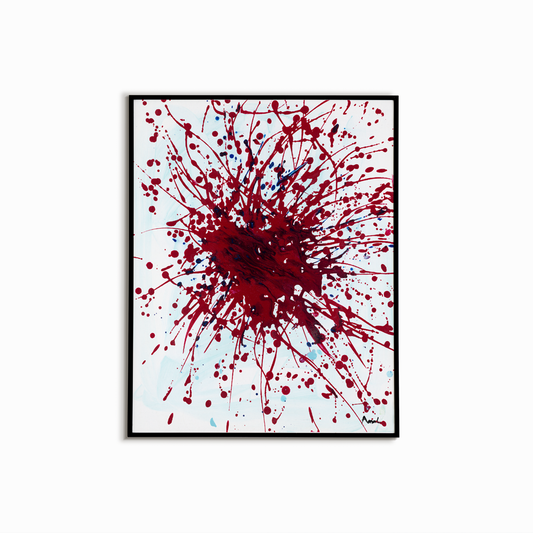 pop art, fantasy universe, cosmic love, painting, giclee print, art print, artwork, Ines Amal, digital painting, love, harmony, passion, surealism, rose, modern art, star