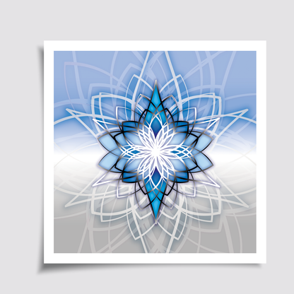 Avior - blue silver, unique giclée fine art print, full artwork composition of magenta cosmic energy, magical universe and transformation | Ines Amal | Amal Studio I star rose I mandala I zvezda I star I stella I transformative energy | Ines Amal | Amal Studio I unigue I artwork I universe I art I love I passion I energy I magic I pop art, fantasy universe, cosmic love, painting, giclee print, art print, artwork, Ines Amal, digital painting, love, harmony, passion, surealism