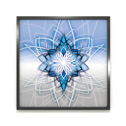 Avior - blue silver, unique giclée fine art print, full artwork composition of magenta cosmic energy, magical universe and transformation | Ines Amal | Amal Studio I star rose I mandala I zvezda I star I stella I transformative energy | Ines Amal | Amal Studio I unigue I artwork I universe I art I love I passion I energy I magic I pop art, fantasy universe, cosmic love, painting, giclee print, art print, artwork, Ines Amal, digital painting, love, harmony, passion, surealism