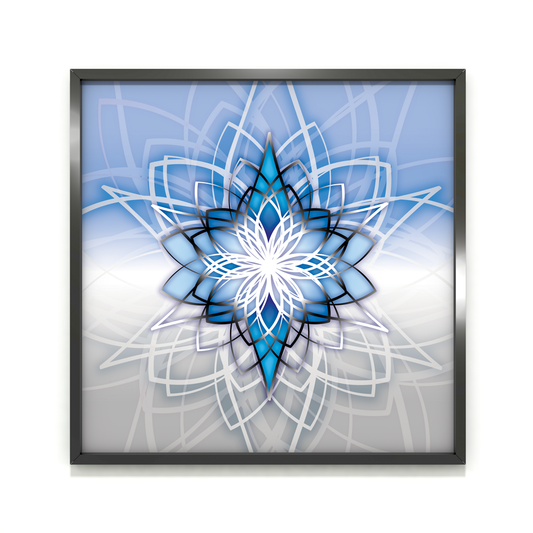 Avior - blue silver, unique giclée fine art print, full artwork composition of magenta cosmic energy, magical universe and transformation | Ines Amal | Amal Studio I star rose I mandala I zvezda I star I stella I transformative energy | Ines Amal | Amal Studio I unigue I artwork I universe I art I love I passion I energy I magic I pop art, fantasy universe, cosmic love, painting, giclee print, art print, artwork, Ines Amal, digital painting, love, harmony, passion, surealism