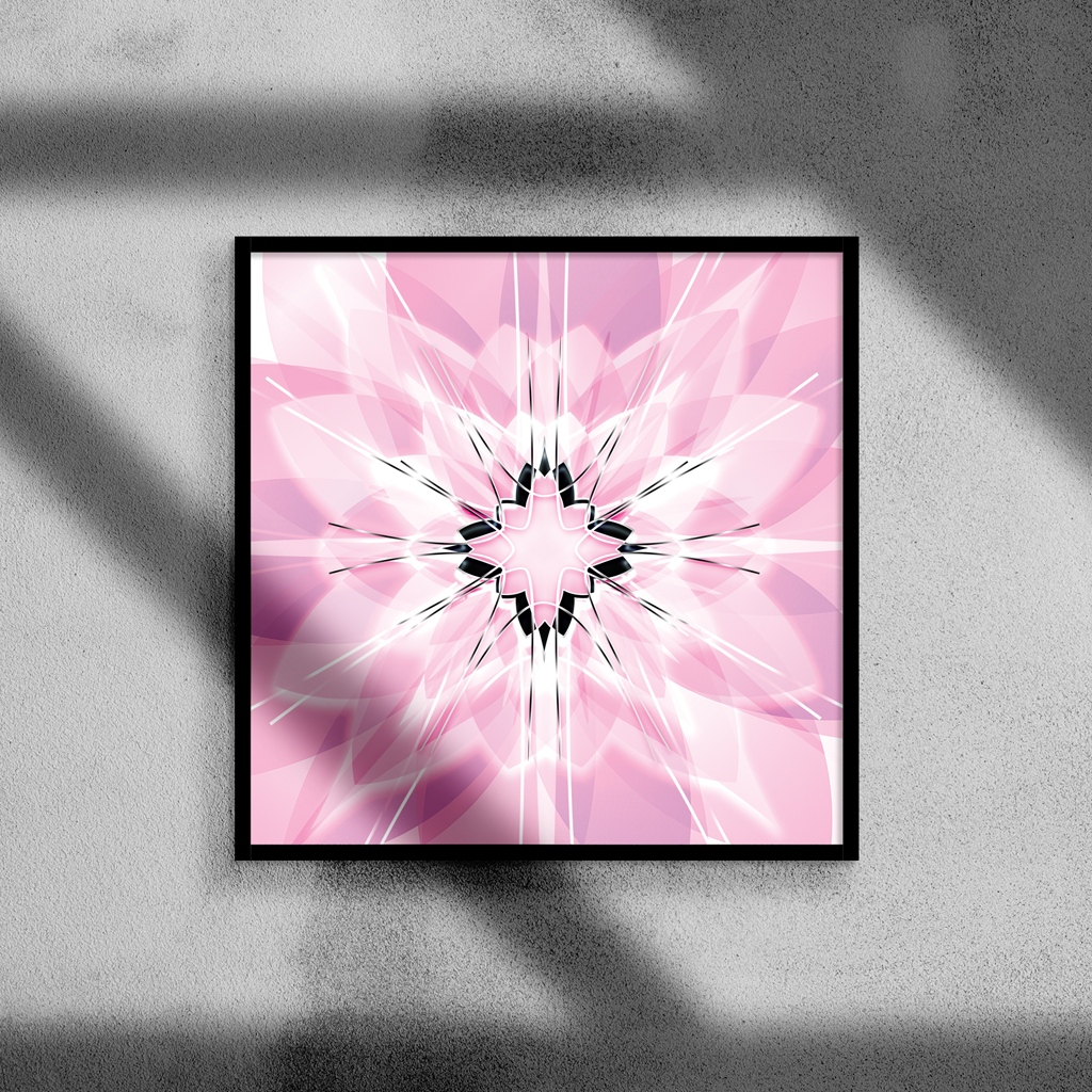 pop art, fantasy universe, cosmic love, painting, giclee print, art print, artwork, Ines Amal, digital painting, love, harmony, passion, surealism, rose, modern art, star