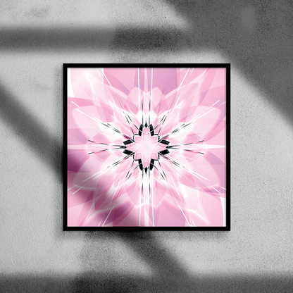 pop art, fantasy universe, cosmic love, painting, giclee print, art print, artwork, Ines Amal, digital painting, love, harmony, passion, surealism, rose, modern art, star