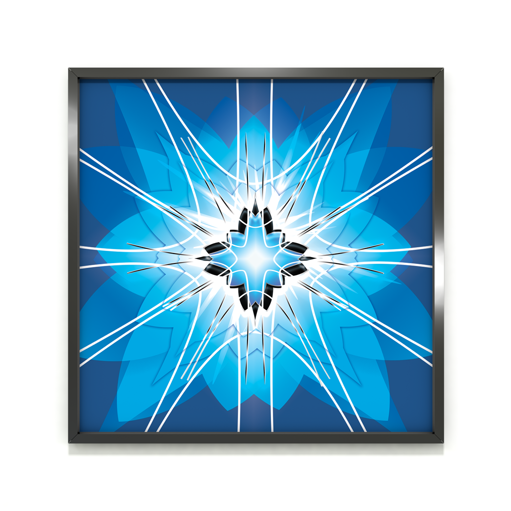 Razcvet zvezdnega dotika - Modra – Bloom of the Star Touch - Blue, unique giclée fine art print, artwork close-up detail of blue star bloom, magical universe energy and transformation | Ines Amal | Amal Studio I transformative energy | Ines Amal | Amal Studio I unigue I artwork I universe I art I love I passion I energy I magic I pop art, fantasy universe, cosmic love, painting, giclee print, art print, artwork, Ines Amal, digital painting, love, harmony, passion, surealism